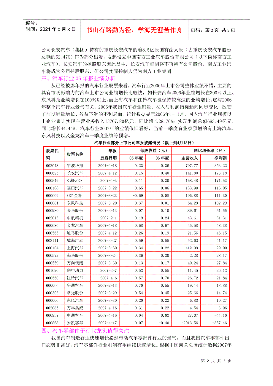 汽车行业投资价值分析_第2页