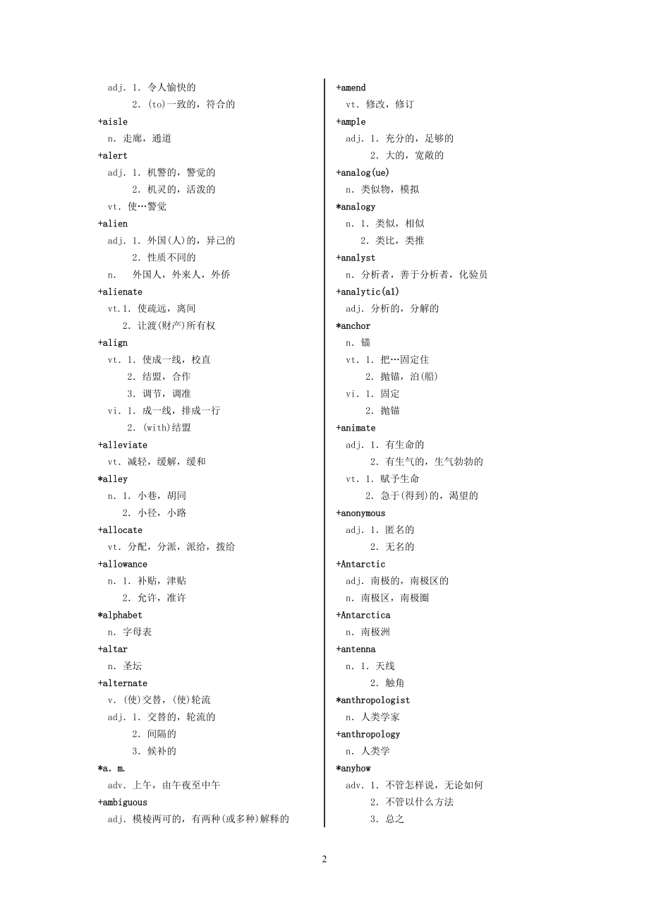 职称英语AB级词汇.doc_第2页