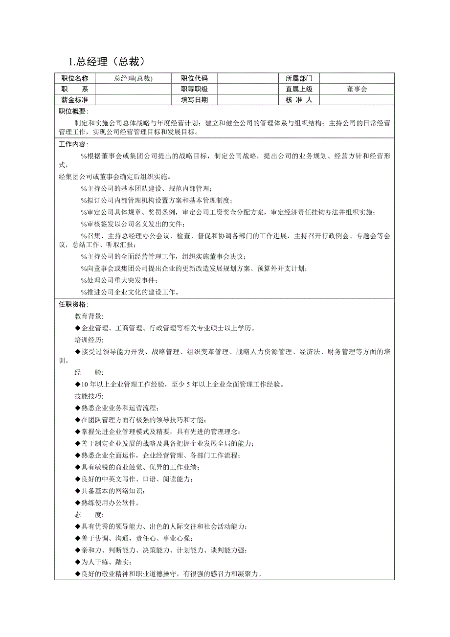 最全岗位职责说明书_第4页