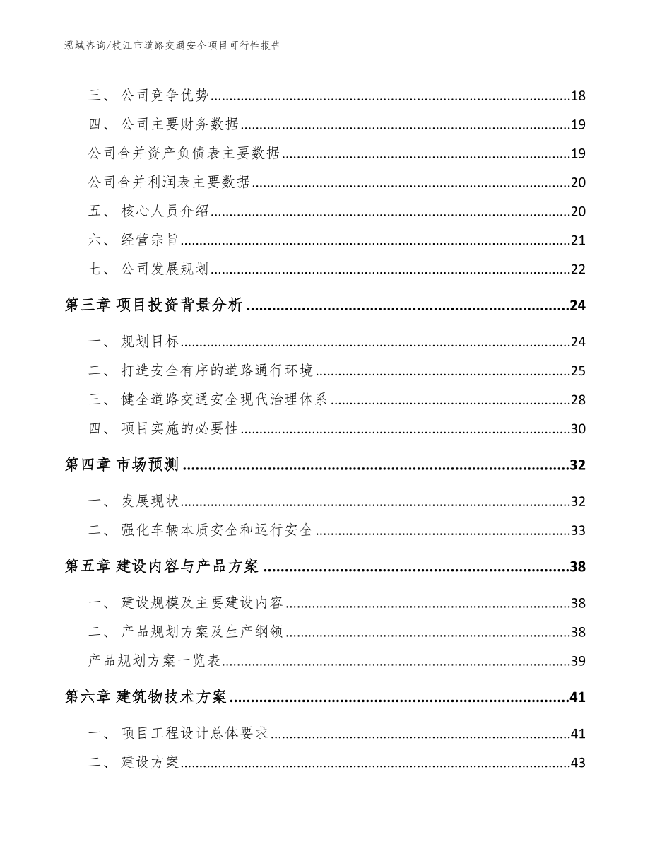 枝江市道路交通安全项目可行性报告（模板参考）_第4页