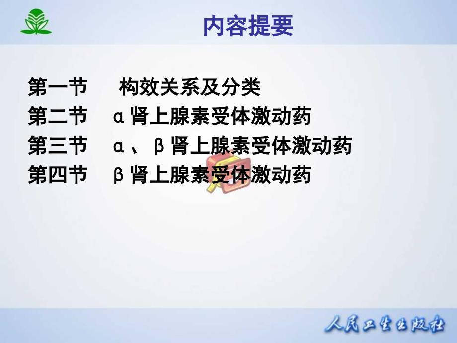 最新常见疾病治疗药物介绍第十章肾上腺素受体激动药PPT课件_第2页