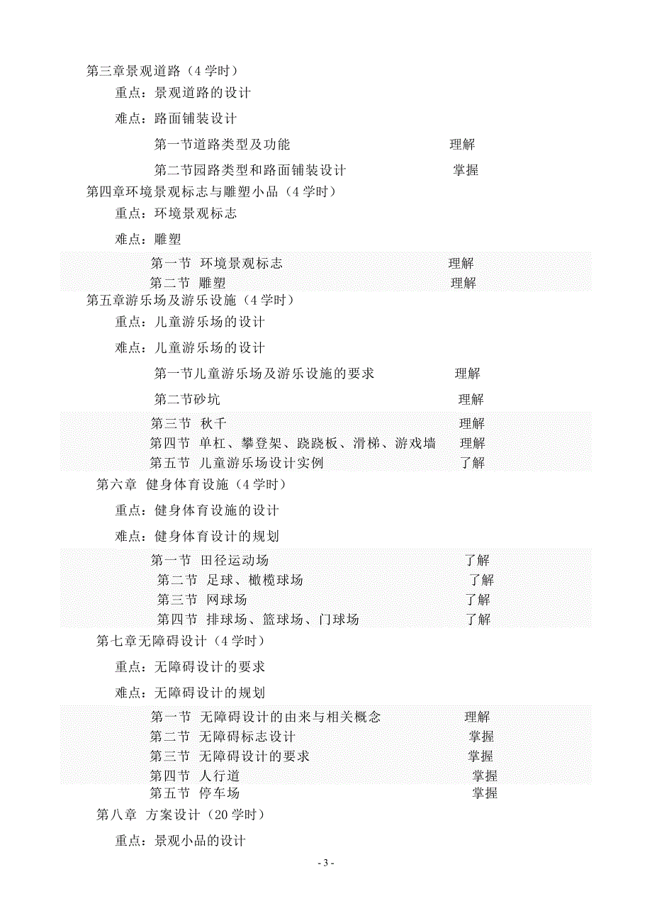 《景观小品》教学大纲_第3页