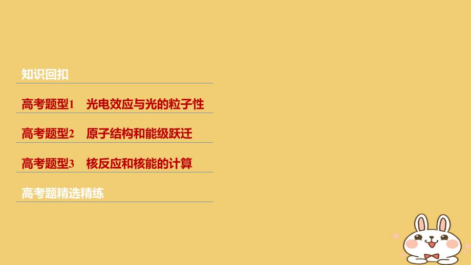 2018年高考物理大二轮复习 专题八 波粒二象性 原子与原子核课件_第2页