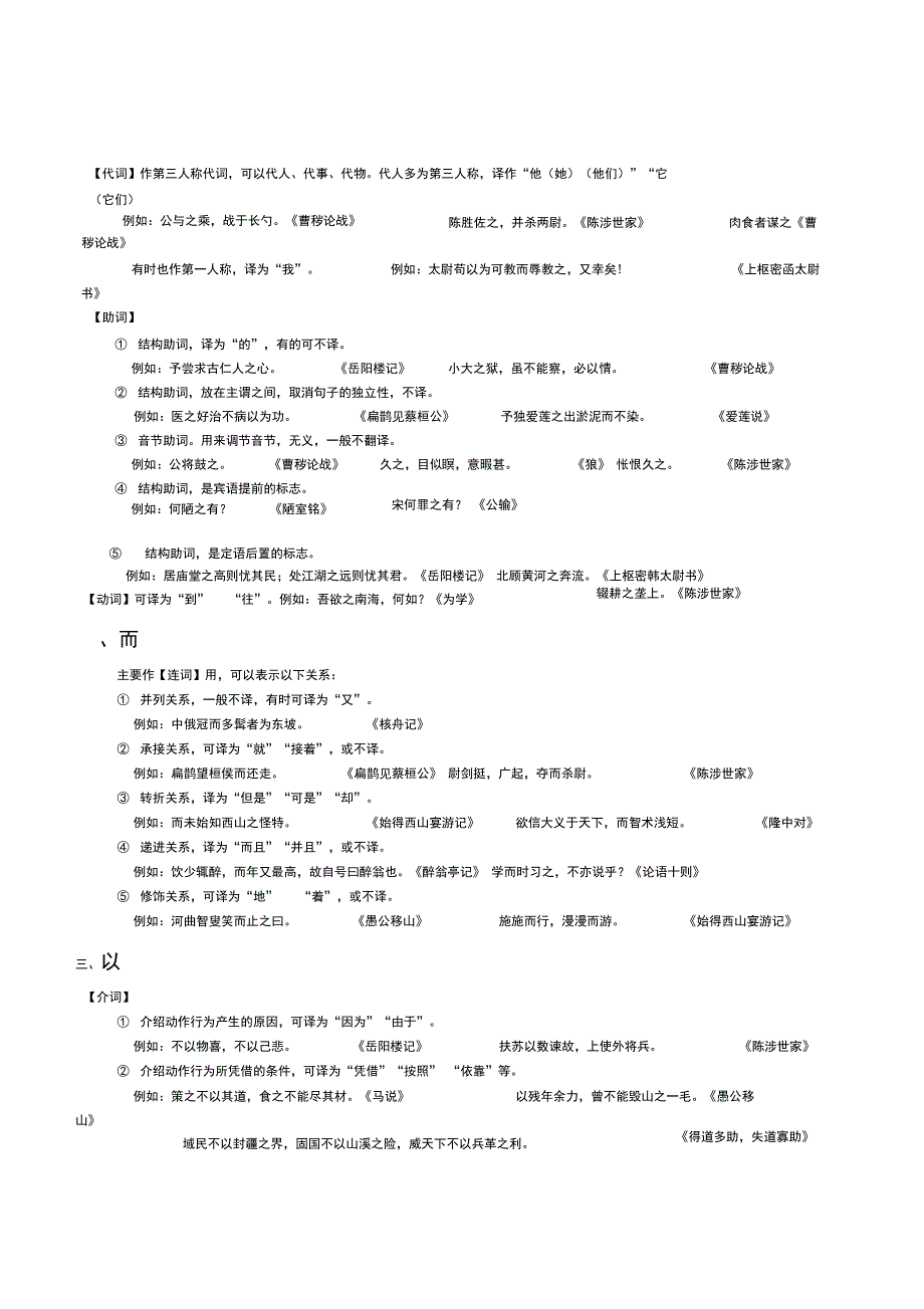 文言虚词用法_第1页