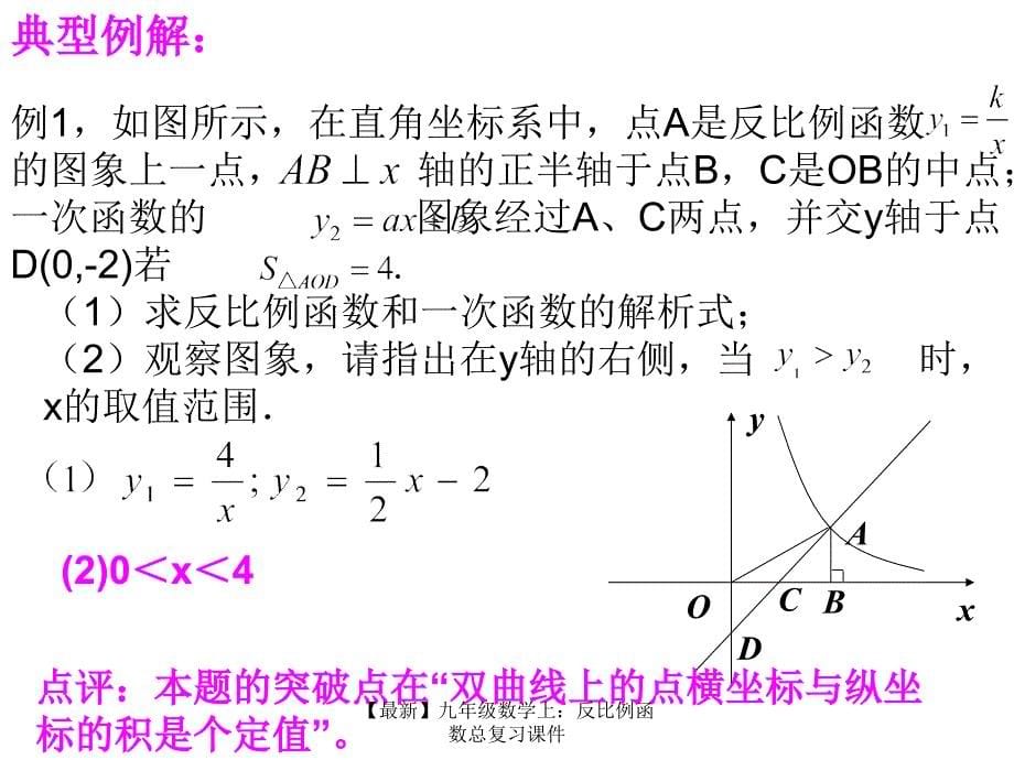 最新九年级数学上反比例函数总复习课件_第5页