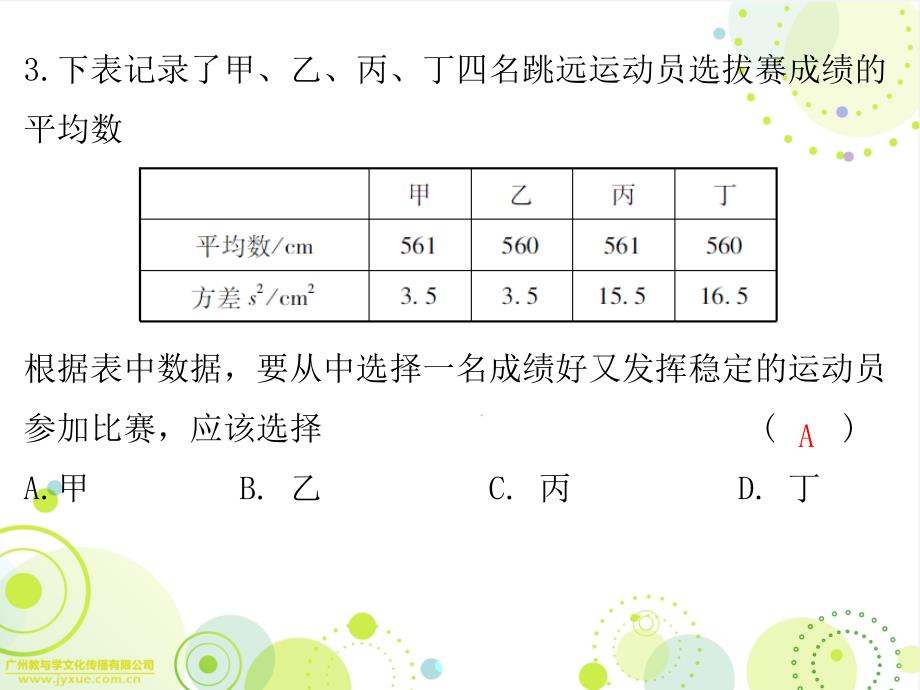 精品人教版数学八年级下册20.2数据的波动程度课件共13张PPT精品ppt课件_第3页