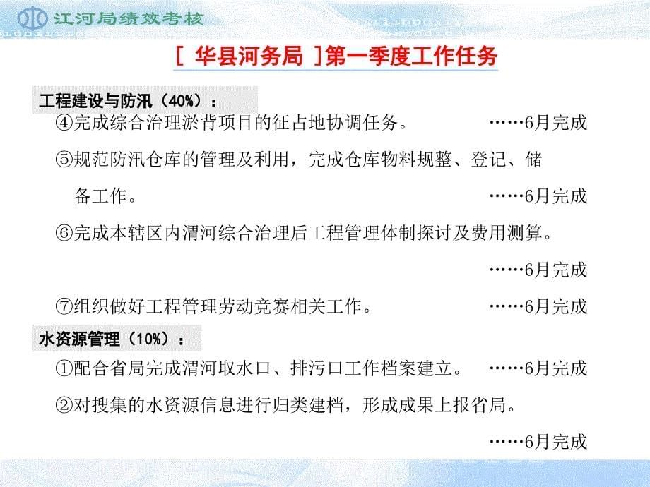 华县河务局12年第二季度绩效考核汇报_第5页