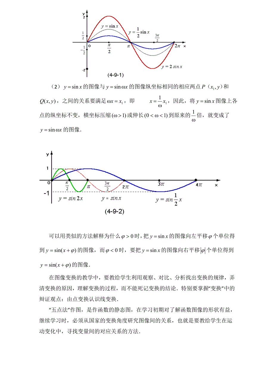 北师大版高中数学必修四：1.9函数图象重难点分析含答案_第3页