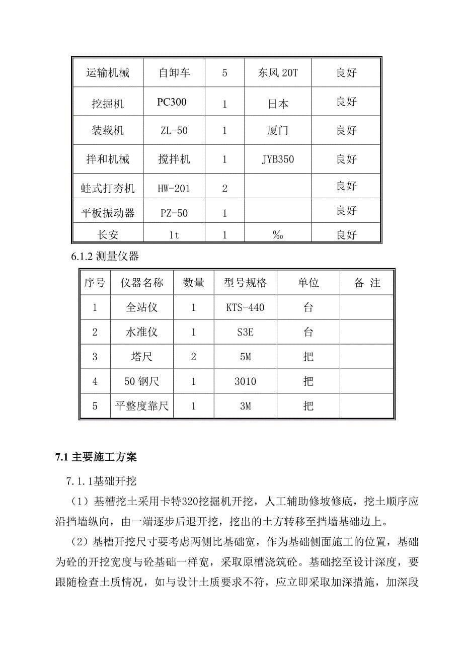 浆砌毛石挡墙工程施工方案_第5页