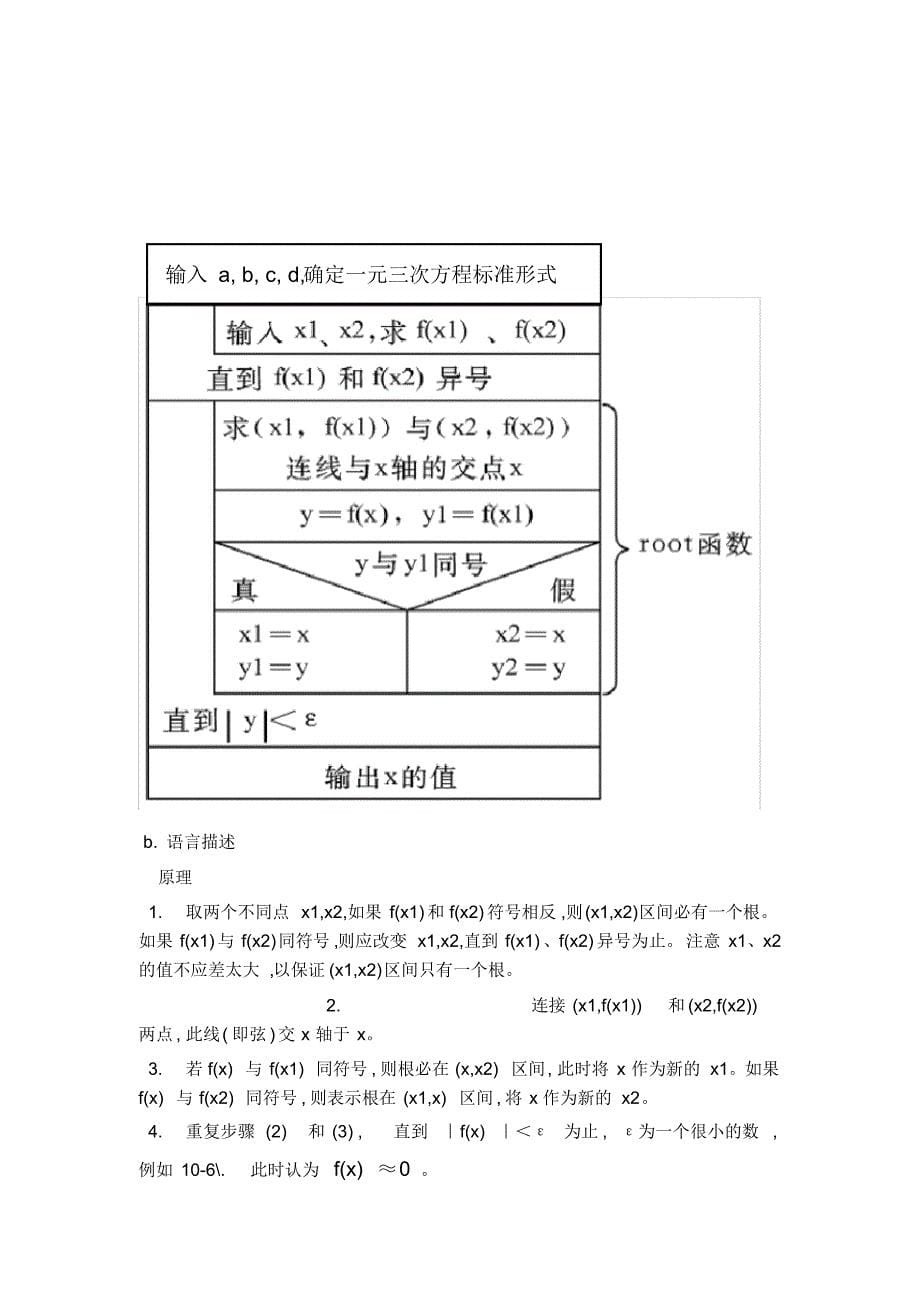 c语言求三次方程的根程序的设计_第5页