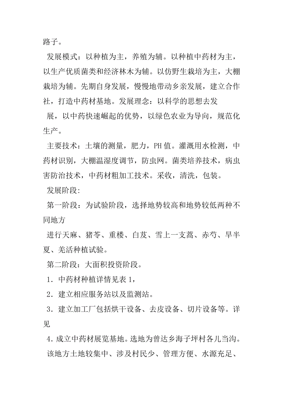 2023年中药材种植投资计划书资料讲解中药材种植发展方向_第4页