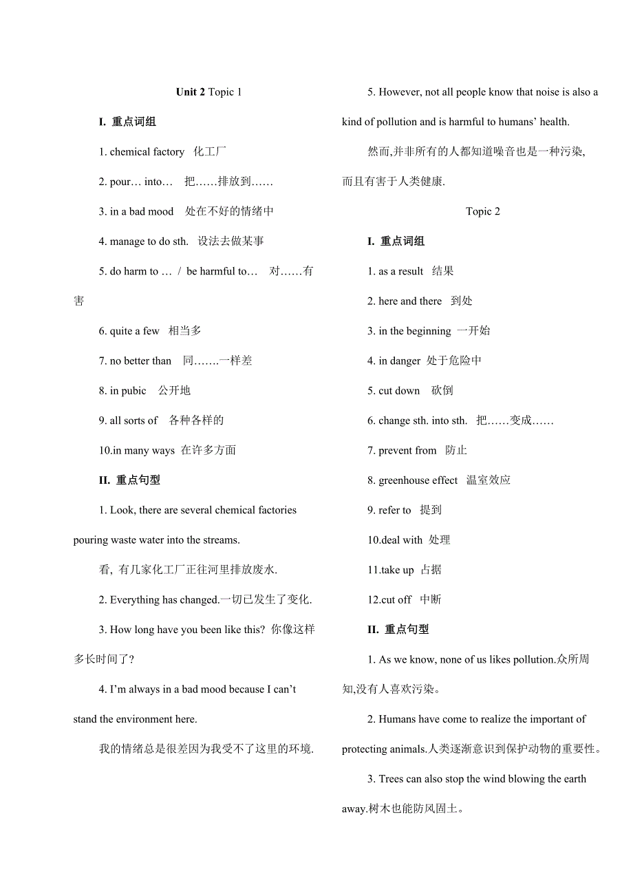 仁爱英语九年级上册重点词组和句型归纳_第3页