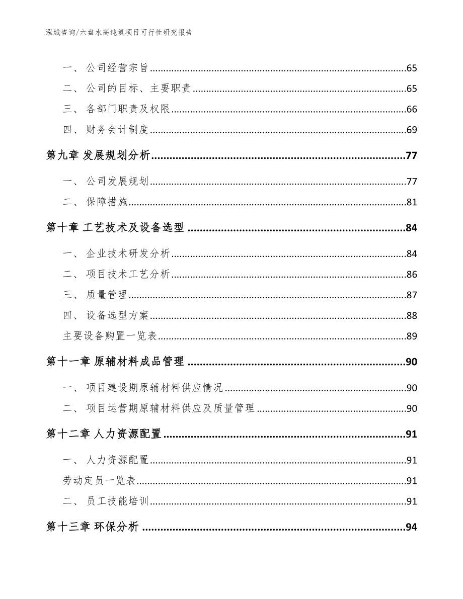 六盘水高纯氢项目可行性研究报告范文模板_第4页