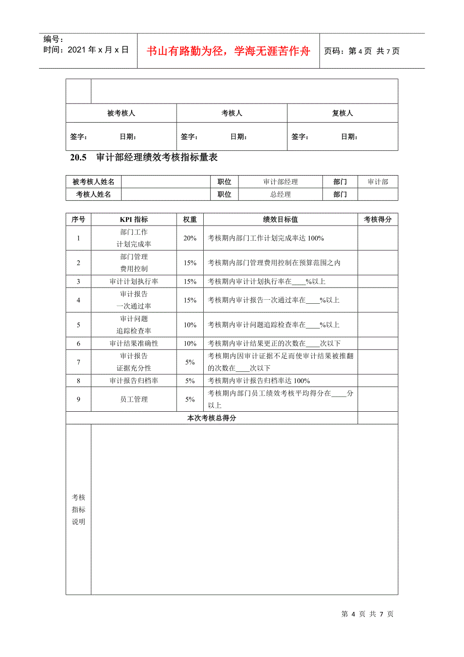 财务会计人员绩效考核(DOC7)_第4页