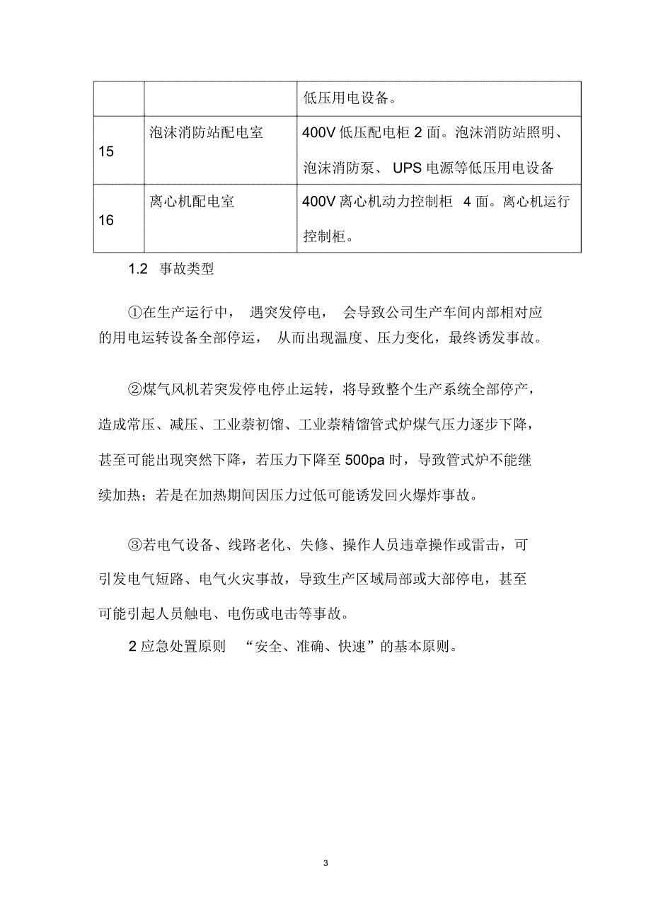 化工企业停电专项应急预案_第5页