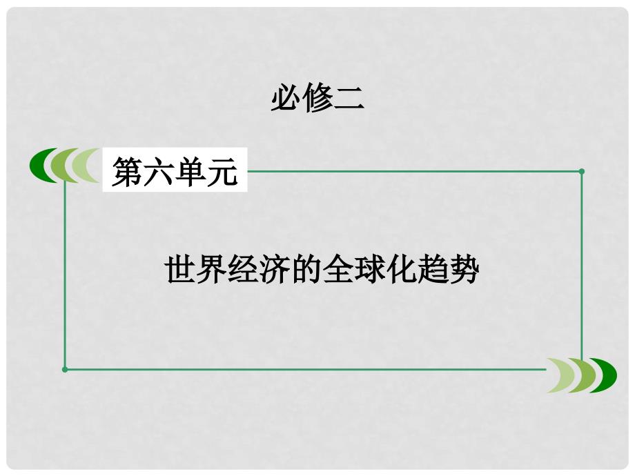 高考历史一轮复习 第六单元 世界经济的全球化趋势 第26讲 世界经济的区域集团化和全球化趋势课件 新人教版必修2_第2页