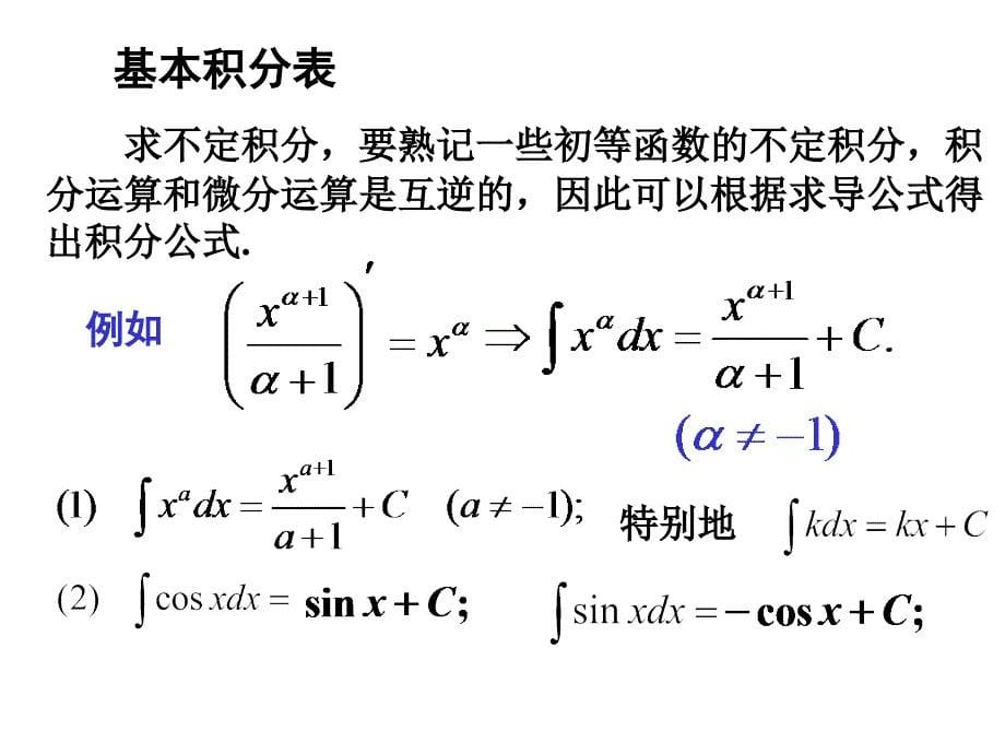 高等数学北大版27不定积分_第5页