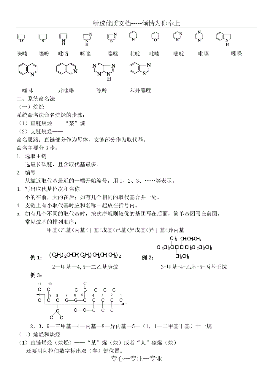 有机化学复习提纲(一)化合物命名_第2页