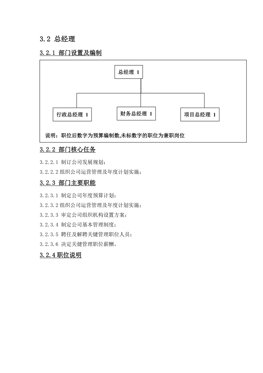 房地产公司总经理主要职能汇编_第1页