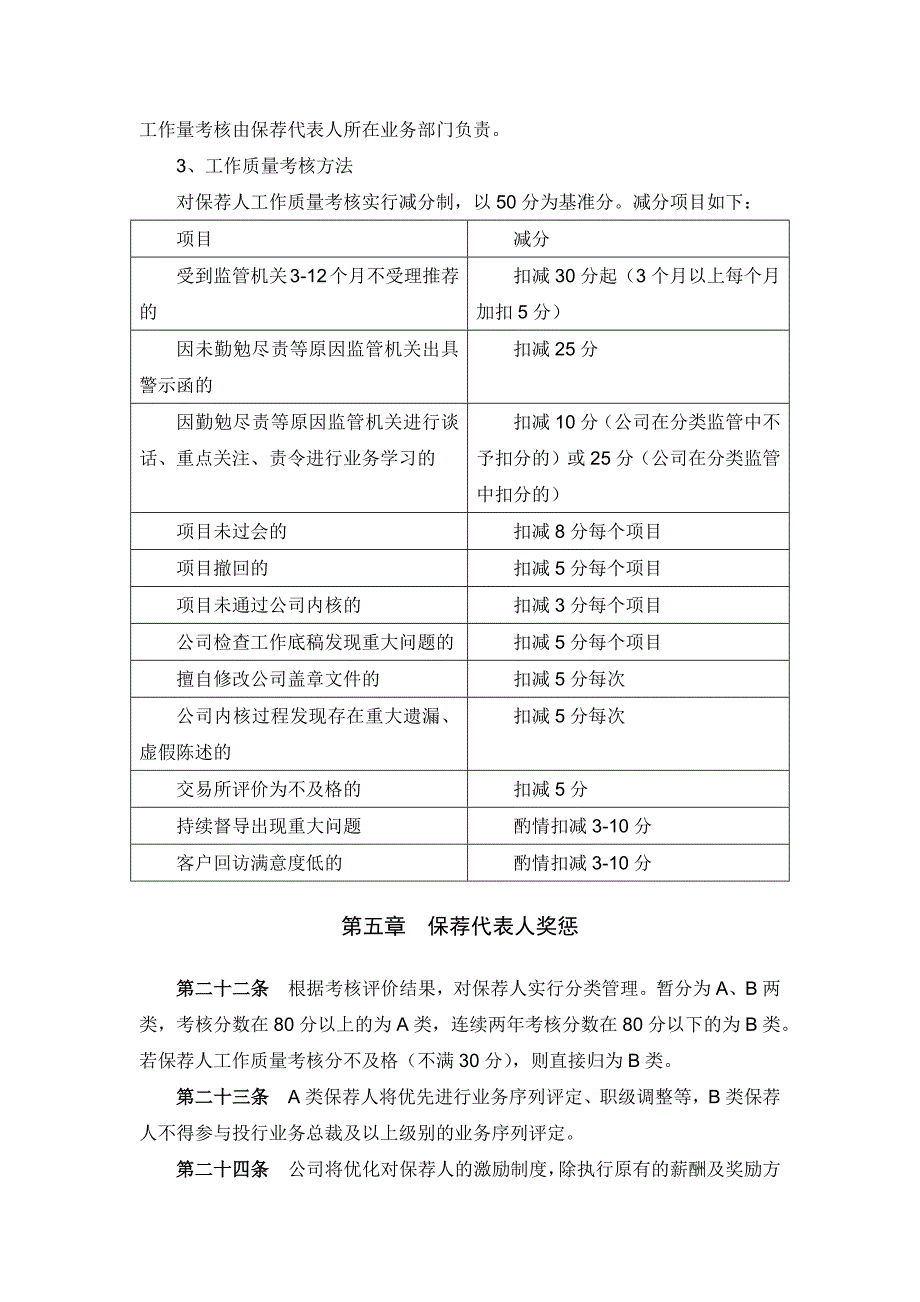 证券股份有限公司保荐代表人管理暂行办法模版_第4页