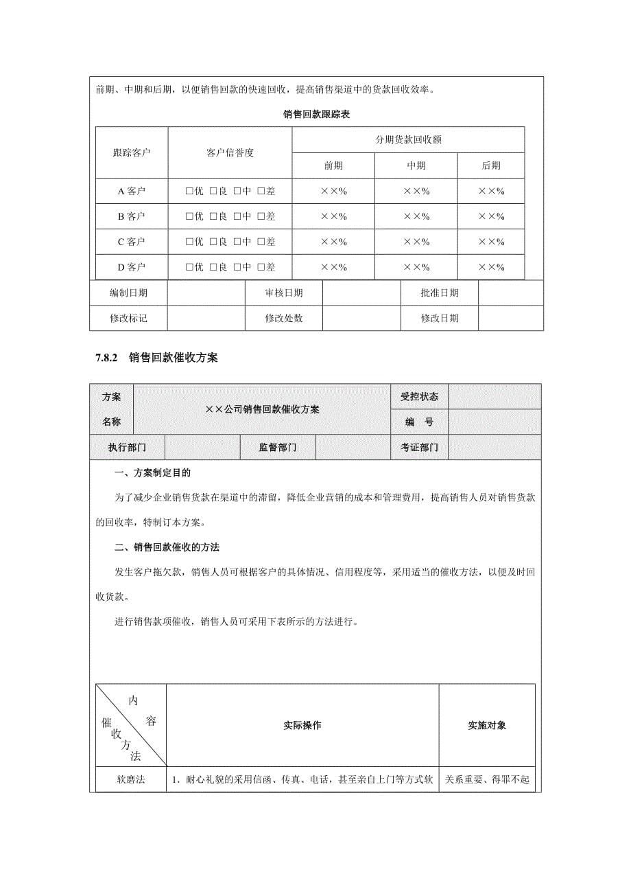 经典销售回款管理方案_第5页