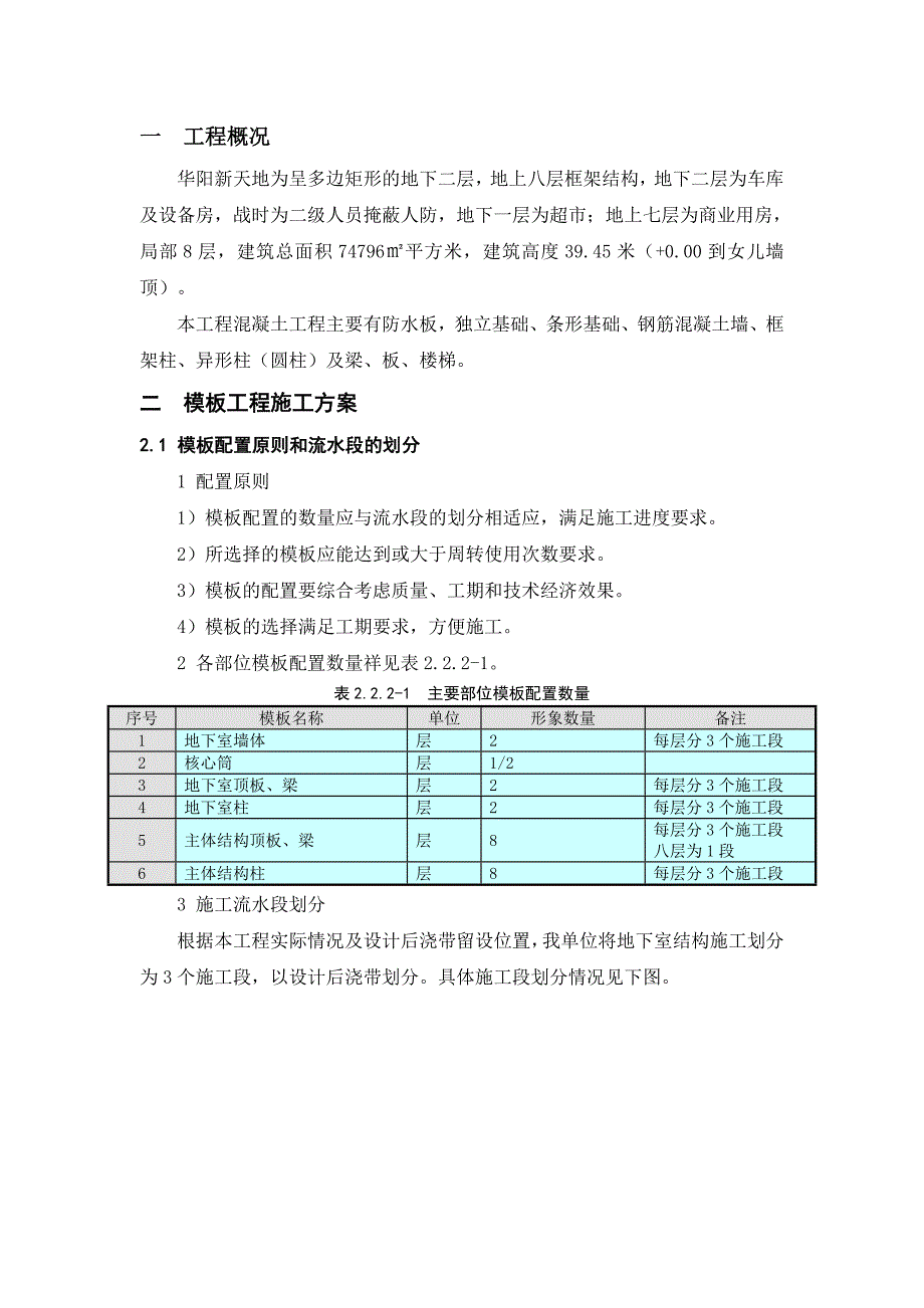 某框架结构模板施工方案_第2页