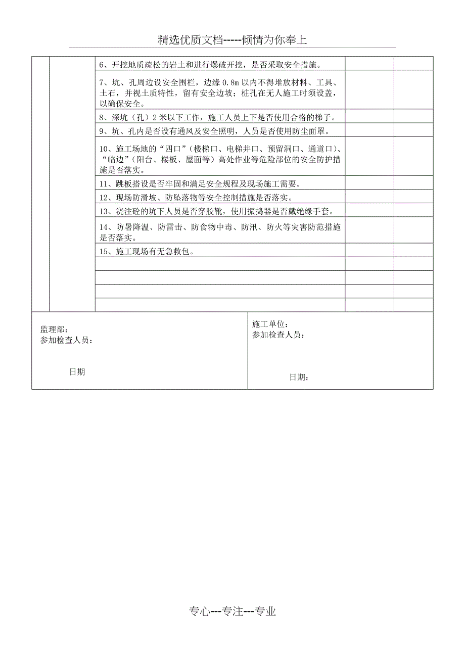 监理安全检查签证表_第2页