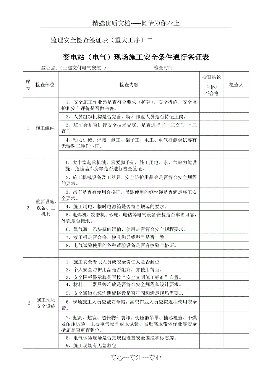 监理安全检查签证表_第3页