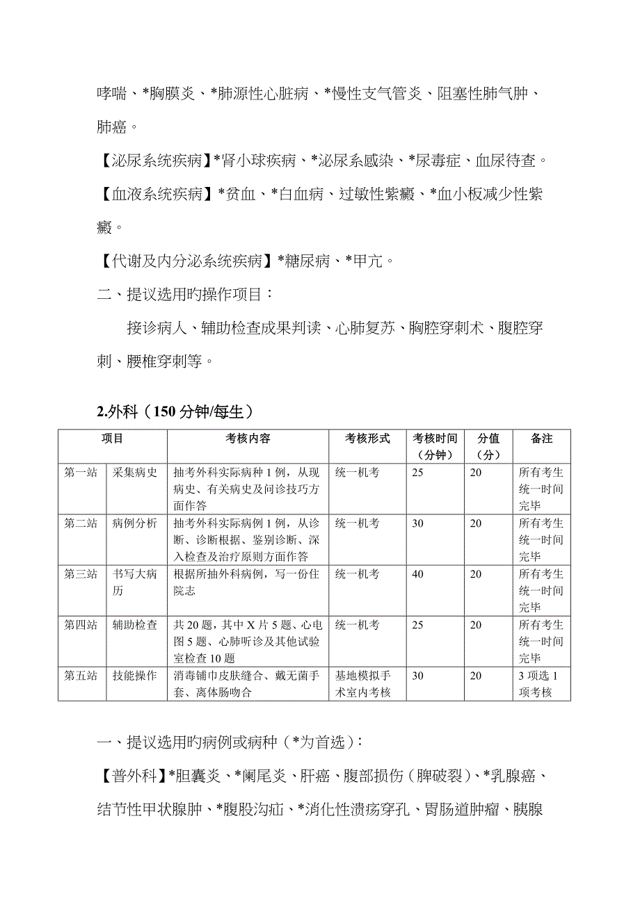 2023年住院医师规范化培训第一阶段临床实践技能考核方案_第2页