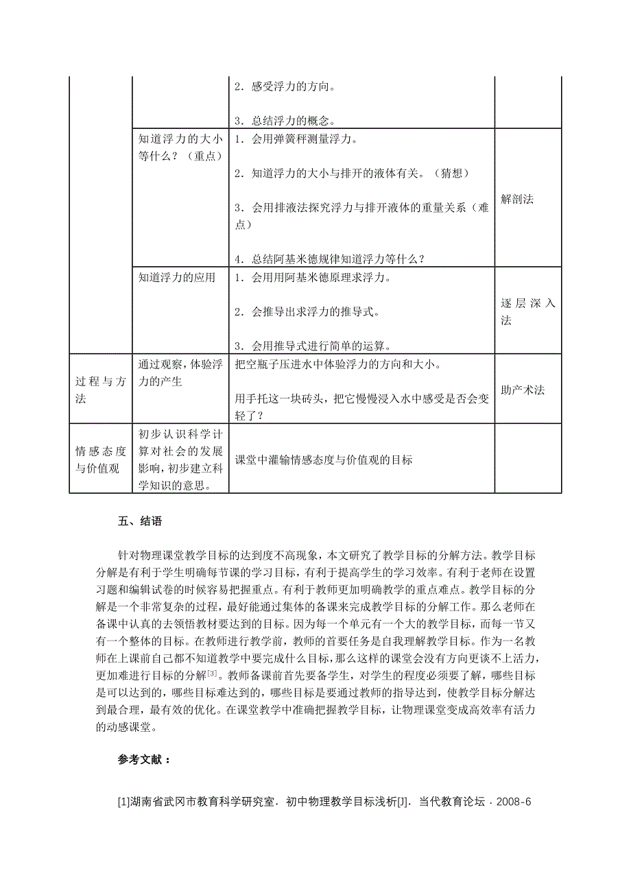 在物理课堂教学中教学目标的分解与达成_第4页