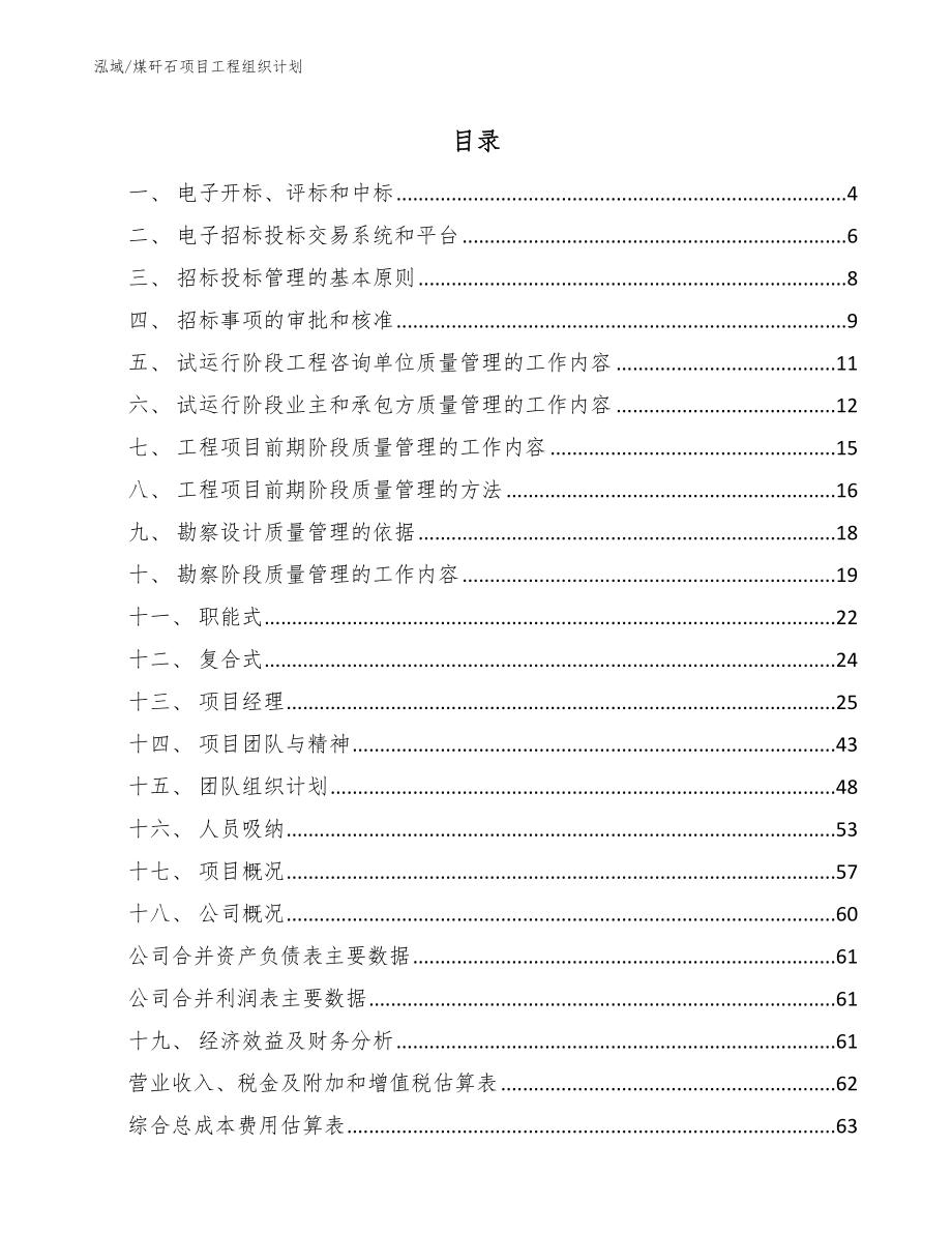 煤矸石项目工程组织计划_第2页