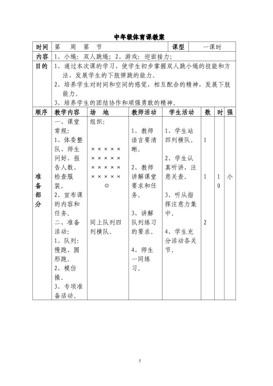 中年级体育课教案_第5页