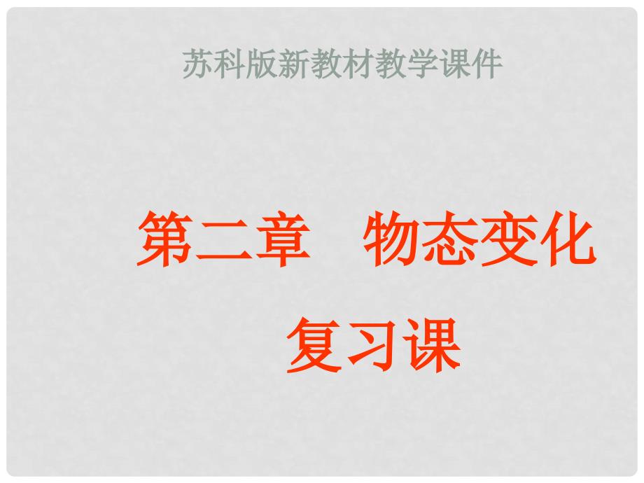 江苏省徐州市第三十四中学八年级物理上册《第2章 物态变化》课件 新人教版_第1页