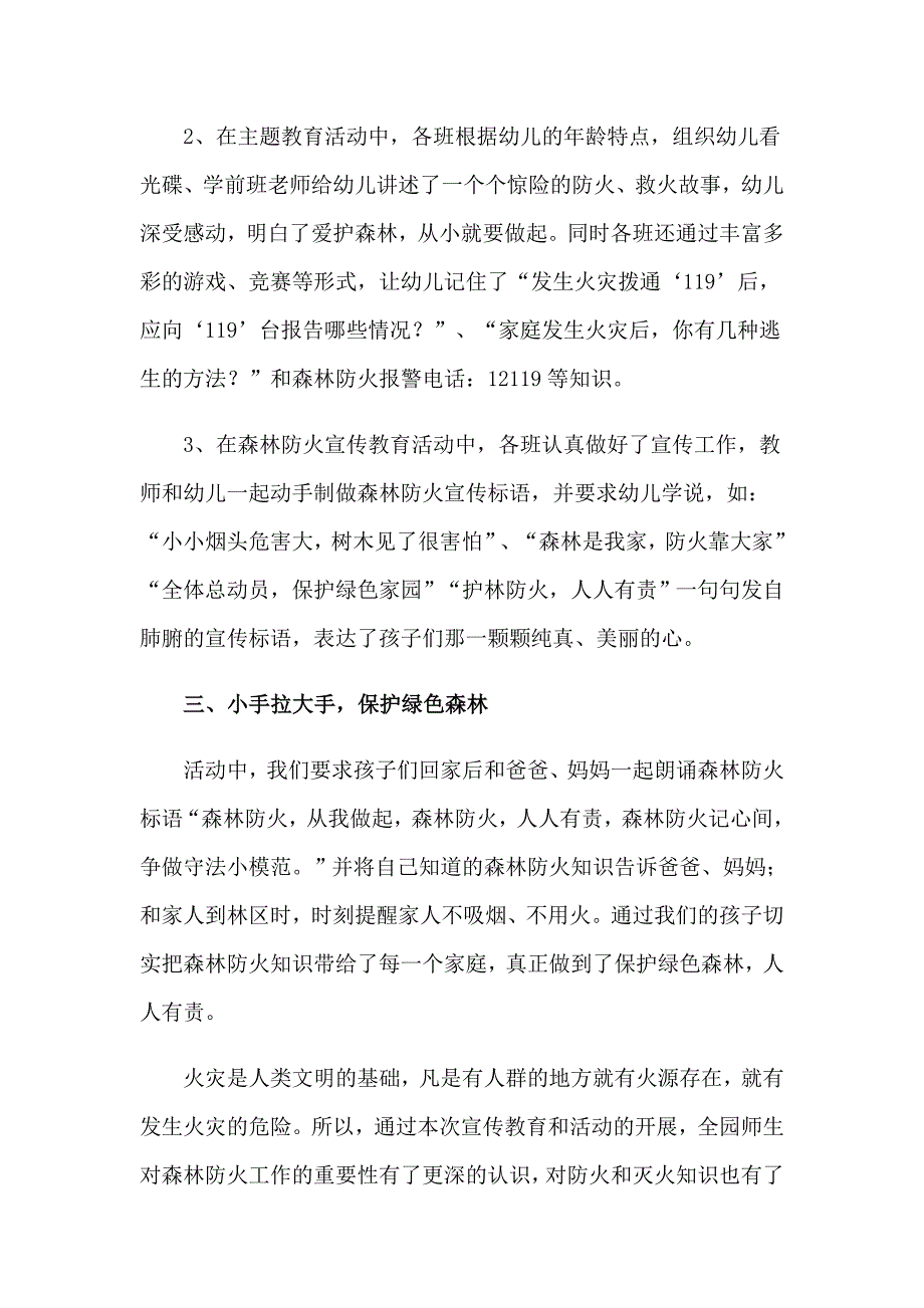 2023年防灭火工作总结_第2页