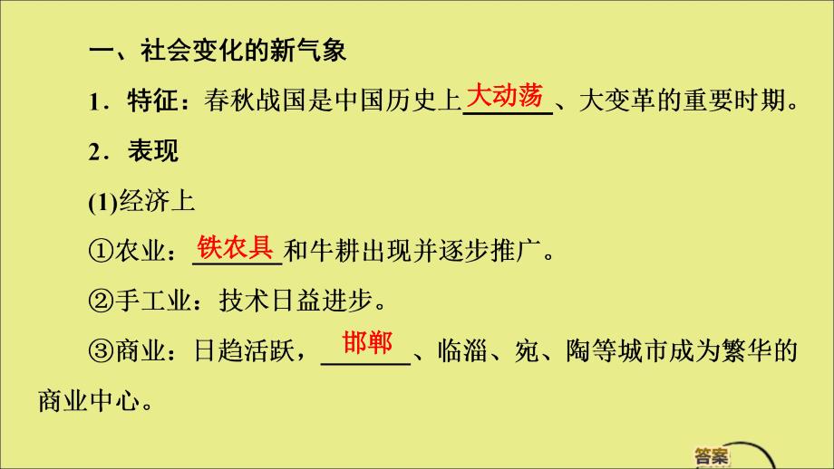 2022-2023学年高中历史第2单元商鞅变法第1课改革变法风潮与秦国历史机遇课件新人教版选修_第4页