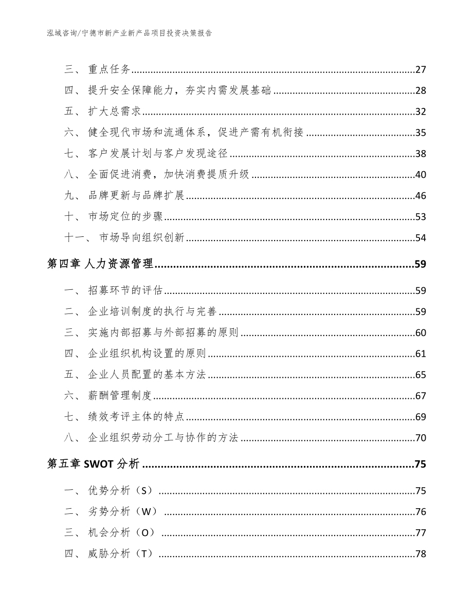 宁德市新产业新产品项目投资决策报告范文模板_第2页