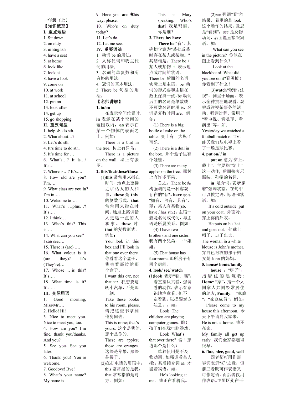 初中英语知识点总结_第1页