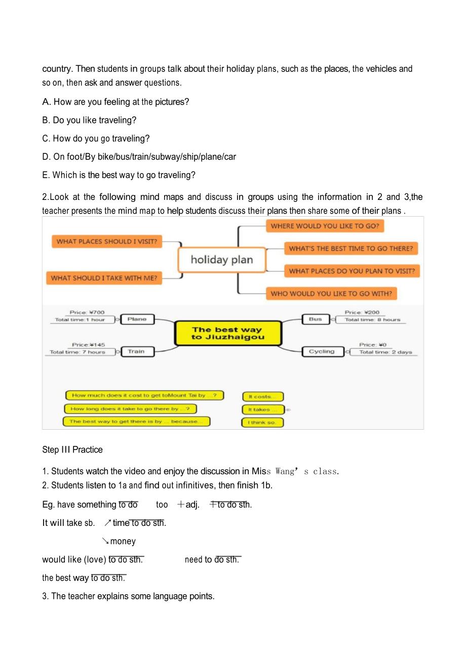 八年级英语仁爱版下册Unit6_Topic1_SectionA_优质课教案_第3页