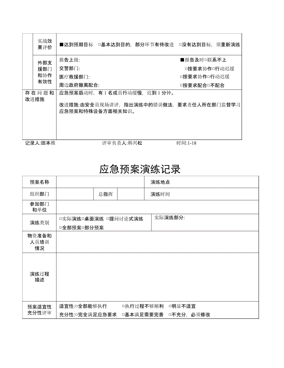 【演练方案】特种设备应急预案演练记录_第3页