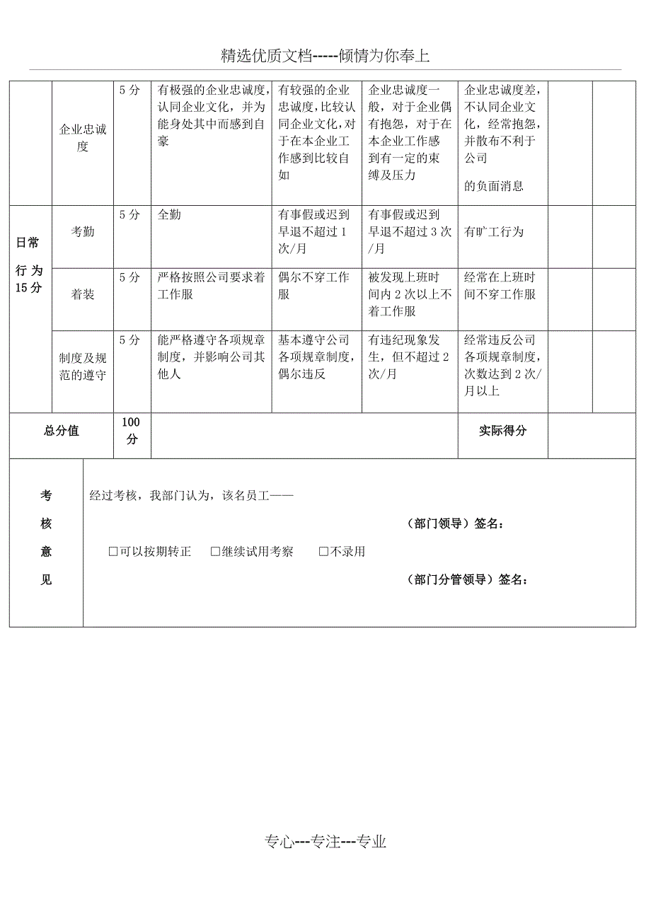 新员工试用期考核表_第3页