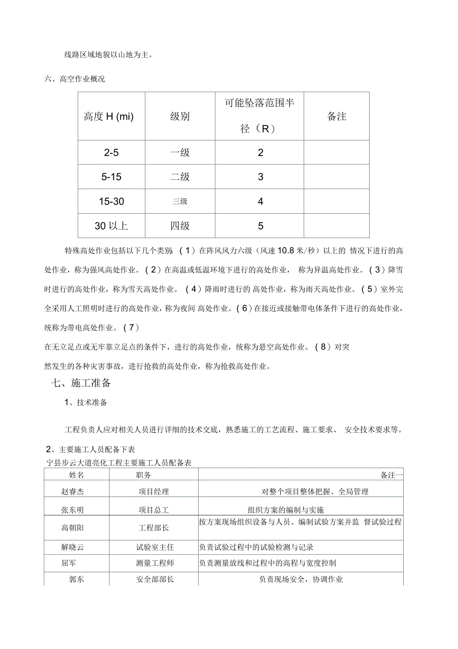 高空作业安全专项施工方案_第2页