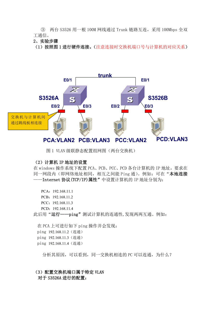 试验四VLAN设备试验[教学].doc_第2页