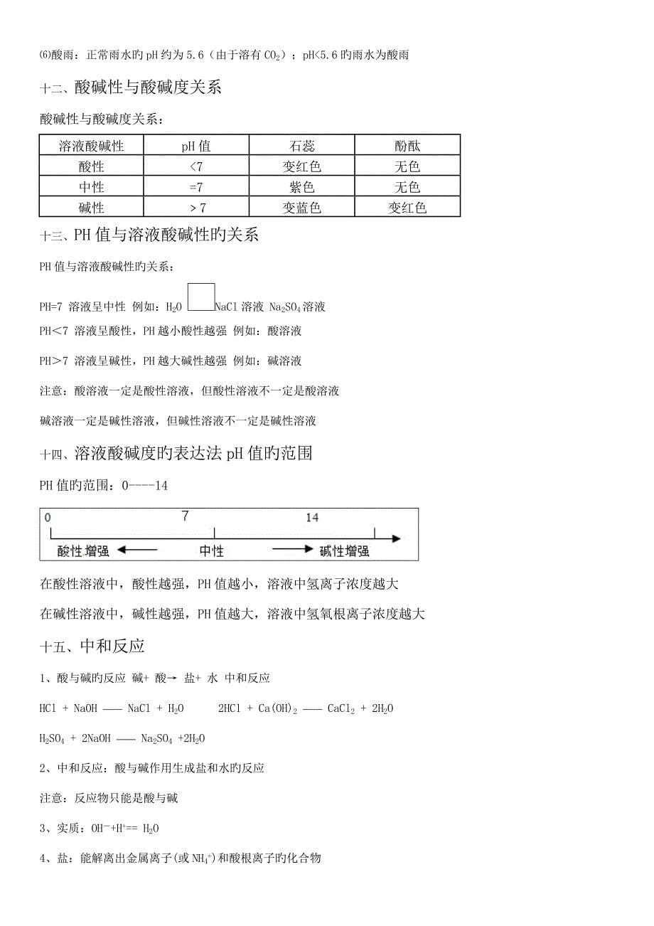 2023年初三化学溶液知识点复习_第5页