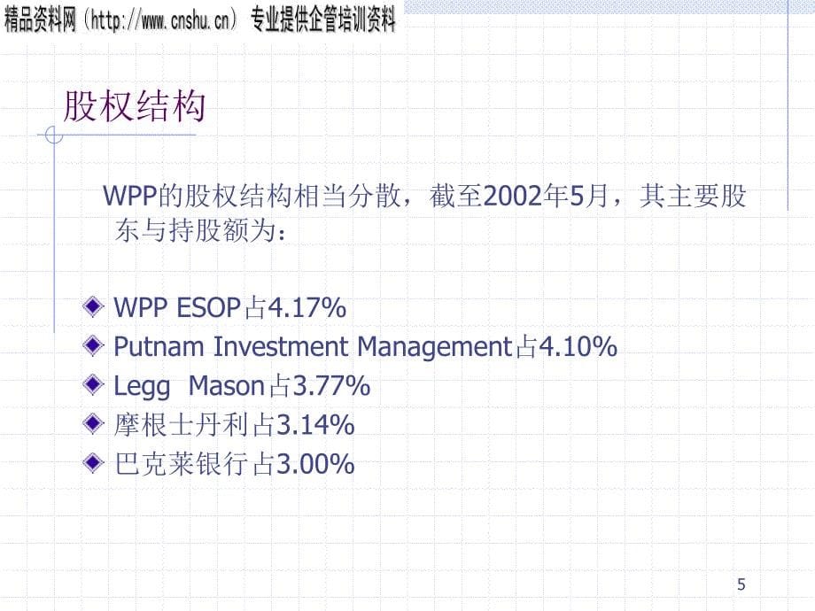 世界广告代理业发展趋势全球十大广告集团WPP_第5页