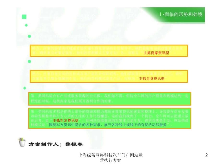 上海绿茶网络科技汽车门户网站运营执行方案课件_第2页