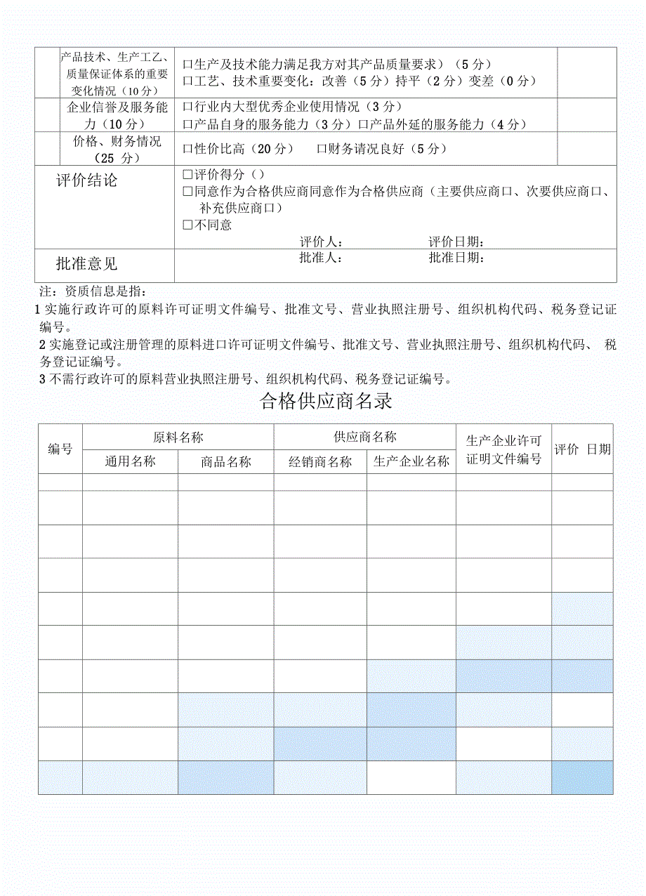 饲料供应商评价记录原料出入库表格_第4页