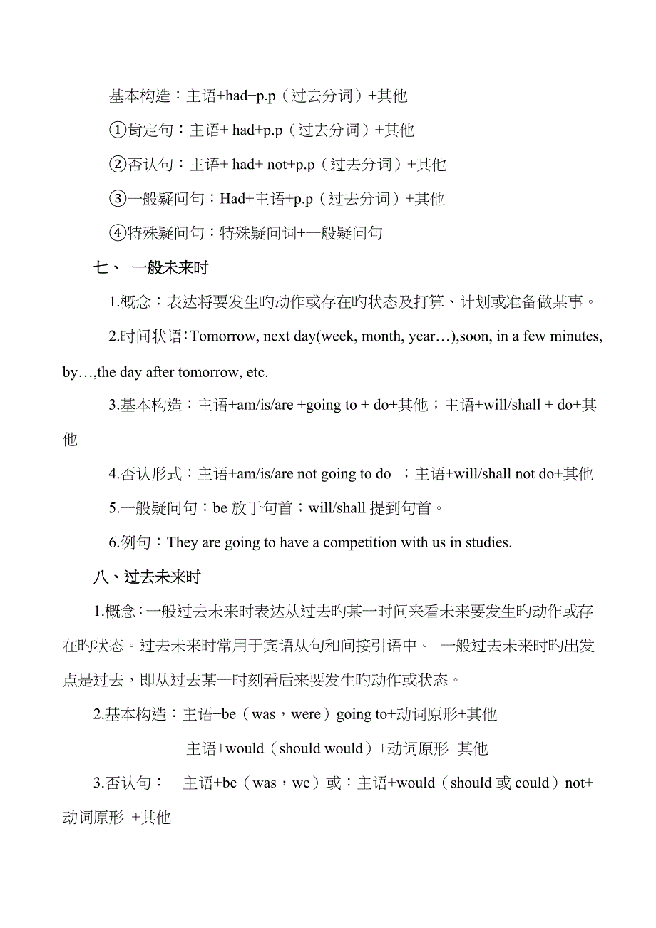 高中英语语法复习之之动词的时态和语态_第4页