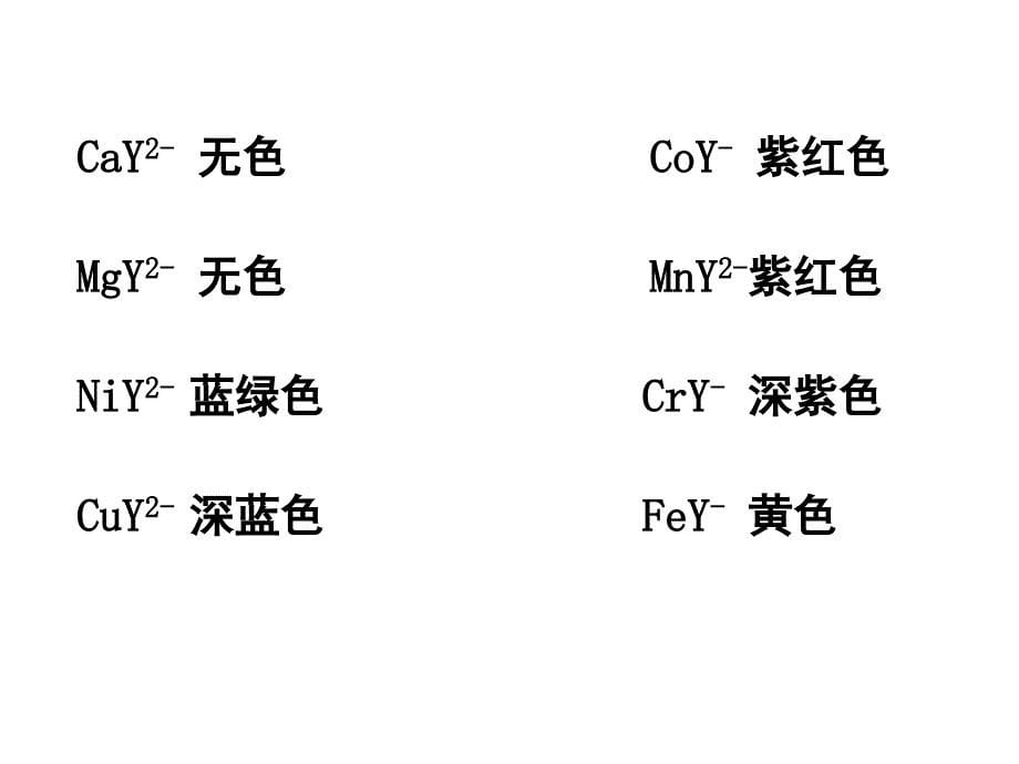 哈工大分析化学配位PPT课件_第5页