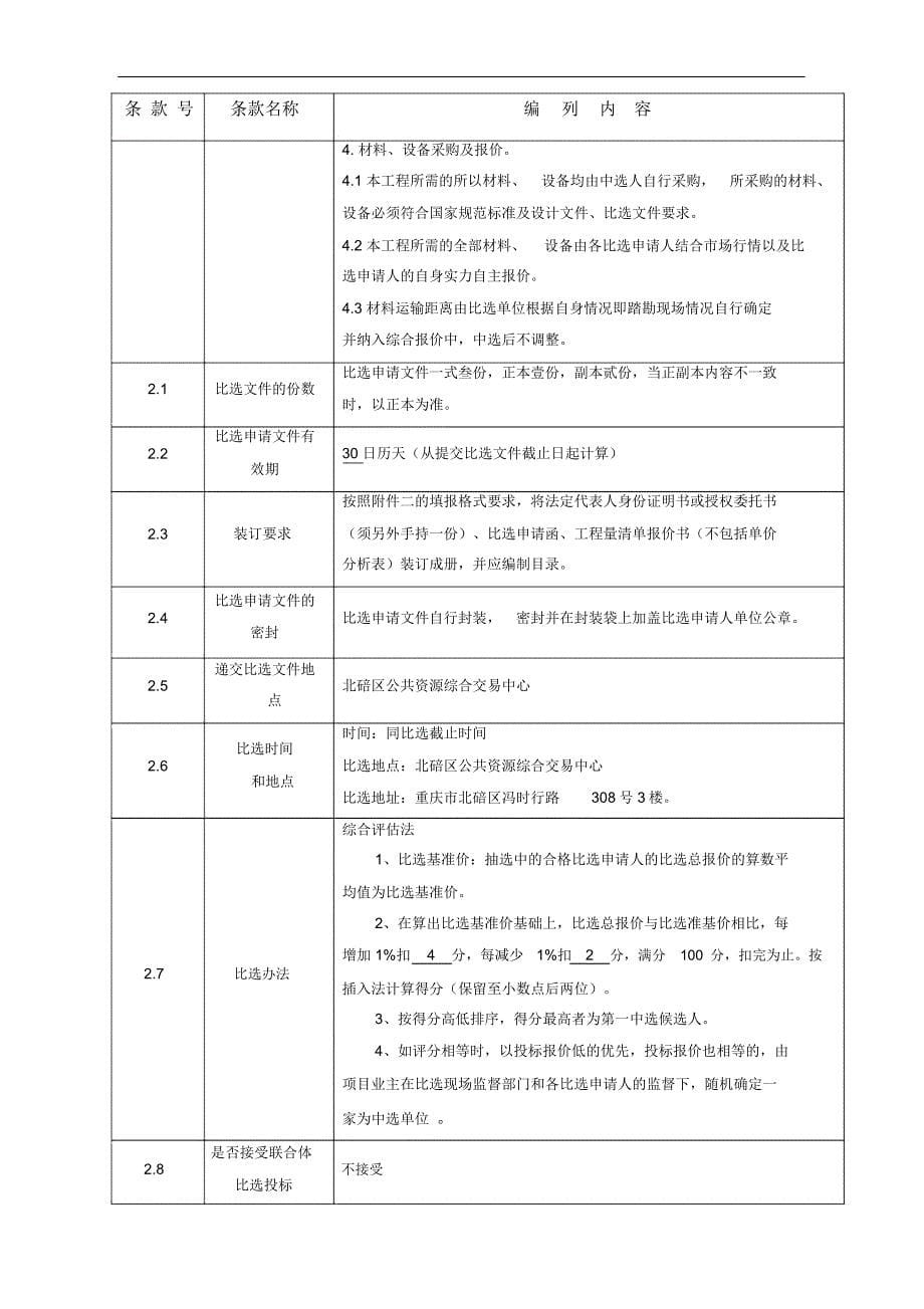 北碚区天府镇花曹路改建工程_第5页