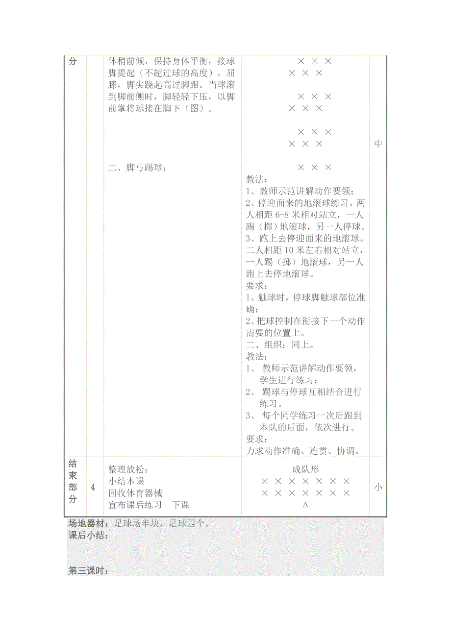 小学体育水平三足球单元教案盛德云.doc_第4页